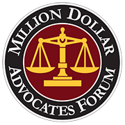 Million Dollar Advocates Forum badge